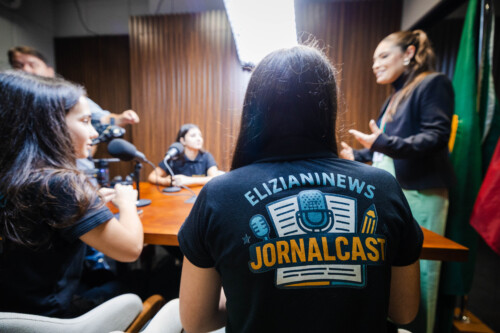 JornalCast de Praia Grande no espaço democracia