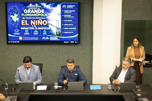Reunião da Bancada da Grande Florianópolis com os Prefeitos da região