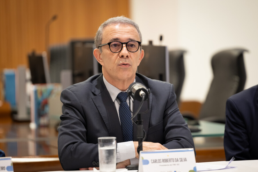 Coletiva de imprensa do TRE-SC na Assembleia Legislativa
