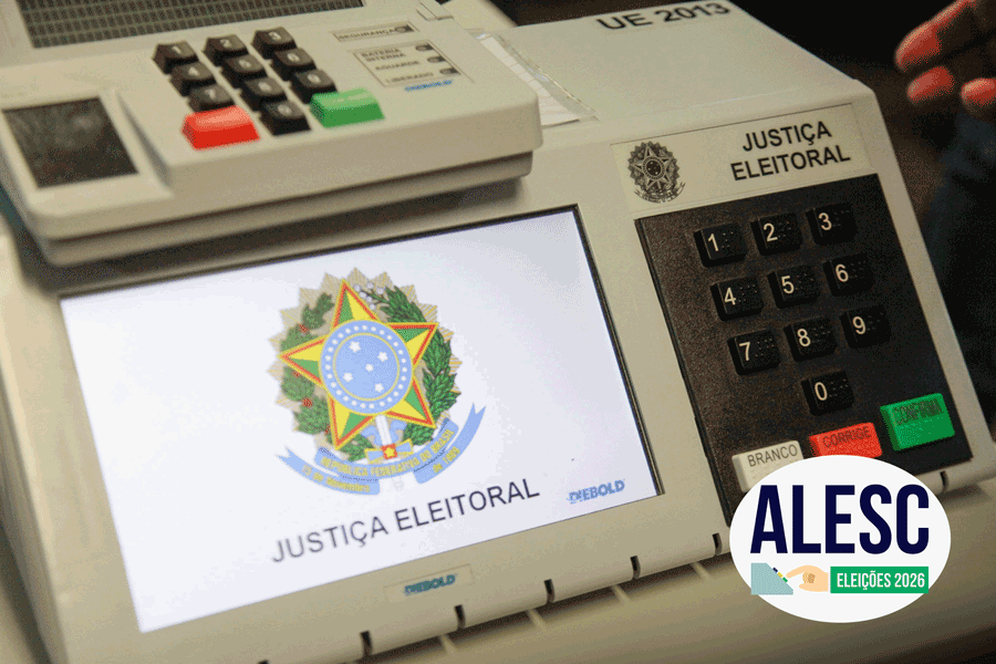 Urna Eletrônica – Justiça Eleitoral ALESC Eleições 2026