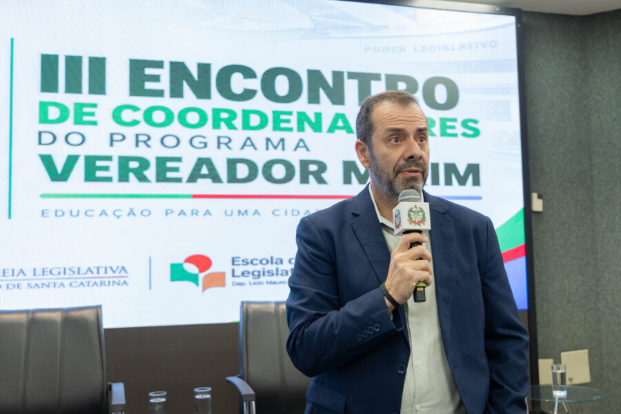 Alexandre Fagundes, diretor da Escola do Legislativo da Alesc.