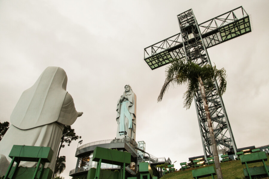 Santuário de Nossa Senhora de Lourdes, em Ituporanga; projeto de lei prevê rota religiosa no Alto Vale do Itajaí